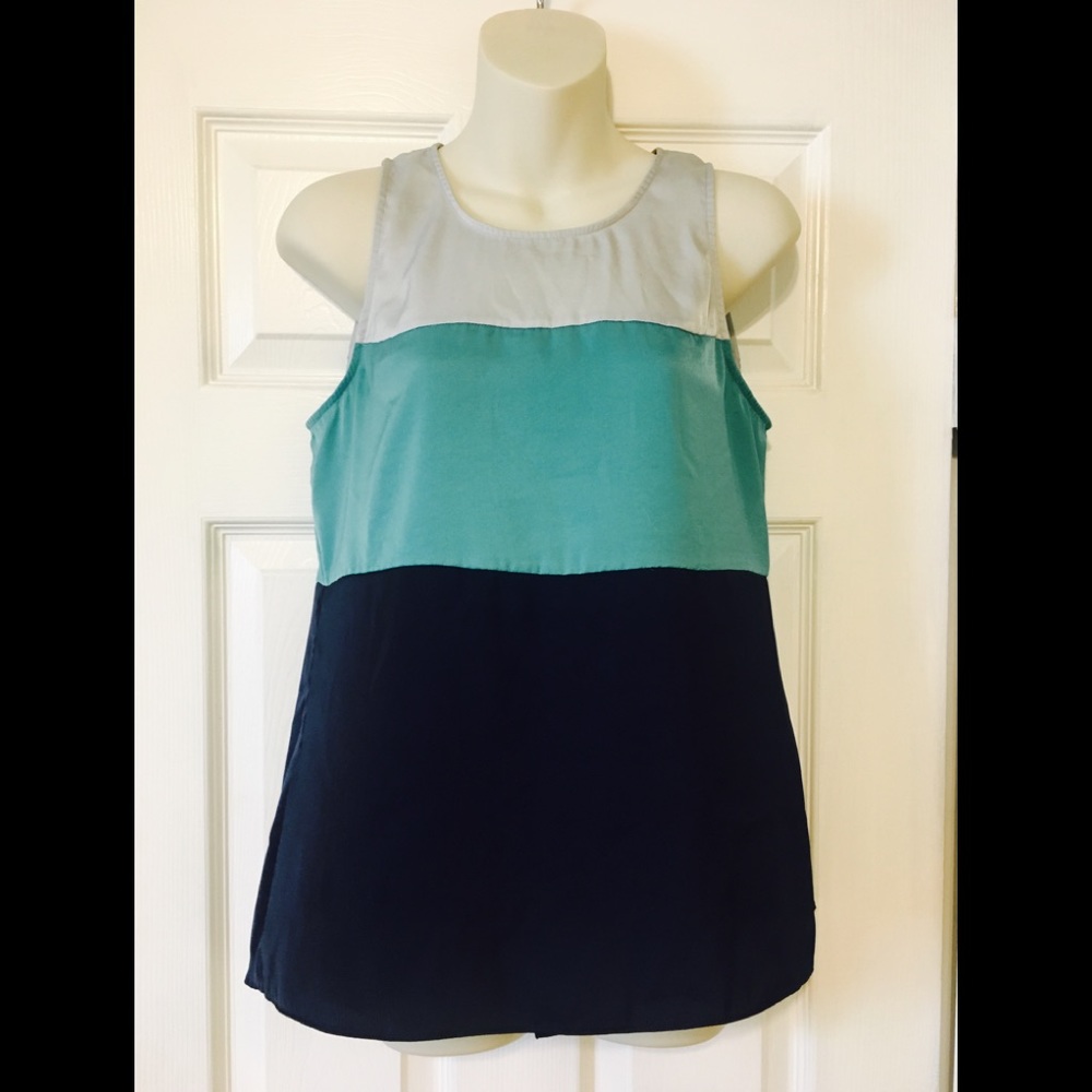 BCBG Lucie color block top